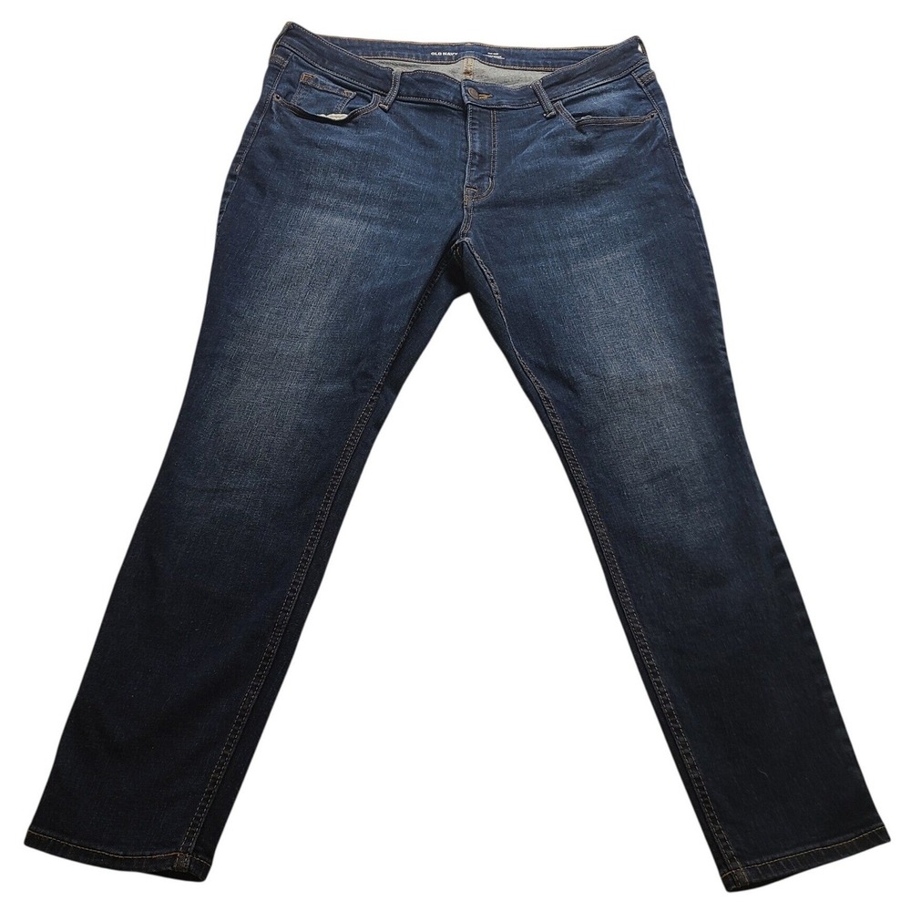 Old Navy Rockstar Super Skinny‎ Jeans Women's 16 Short Dark Wash Mid Rise Denim